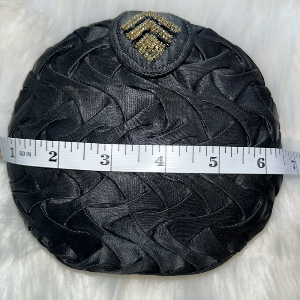 ⭐️Lancôme⭐️Black Satin Woven Purse/Clutch - Picture 10 of 10